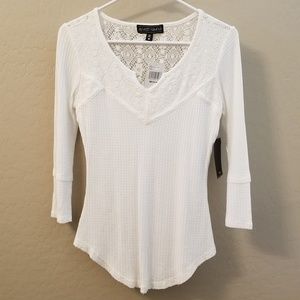 Beige shirt. Almost white